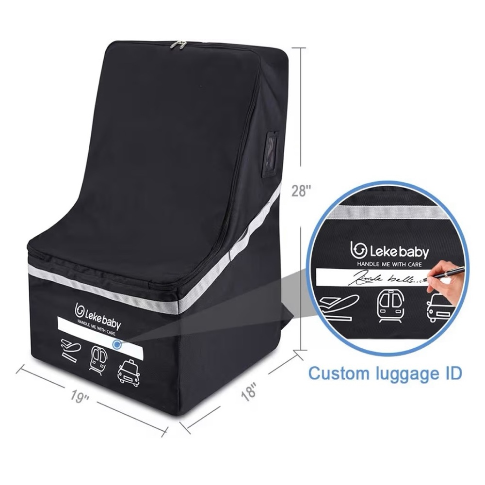 Black Car Seat Travel Bag - Picture 5 of 8